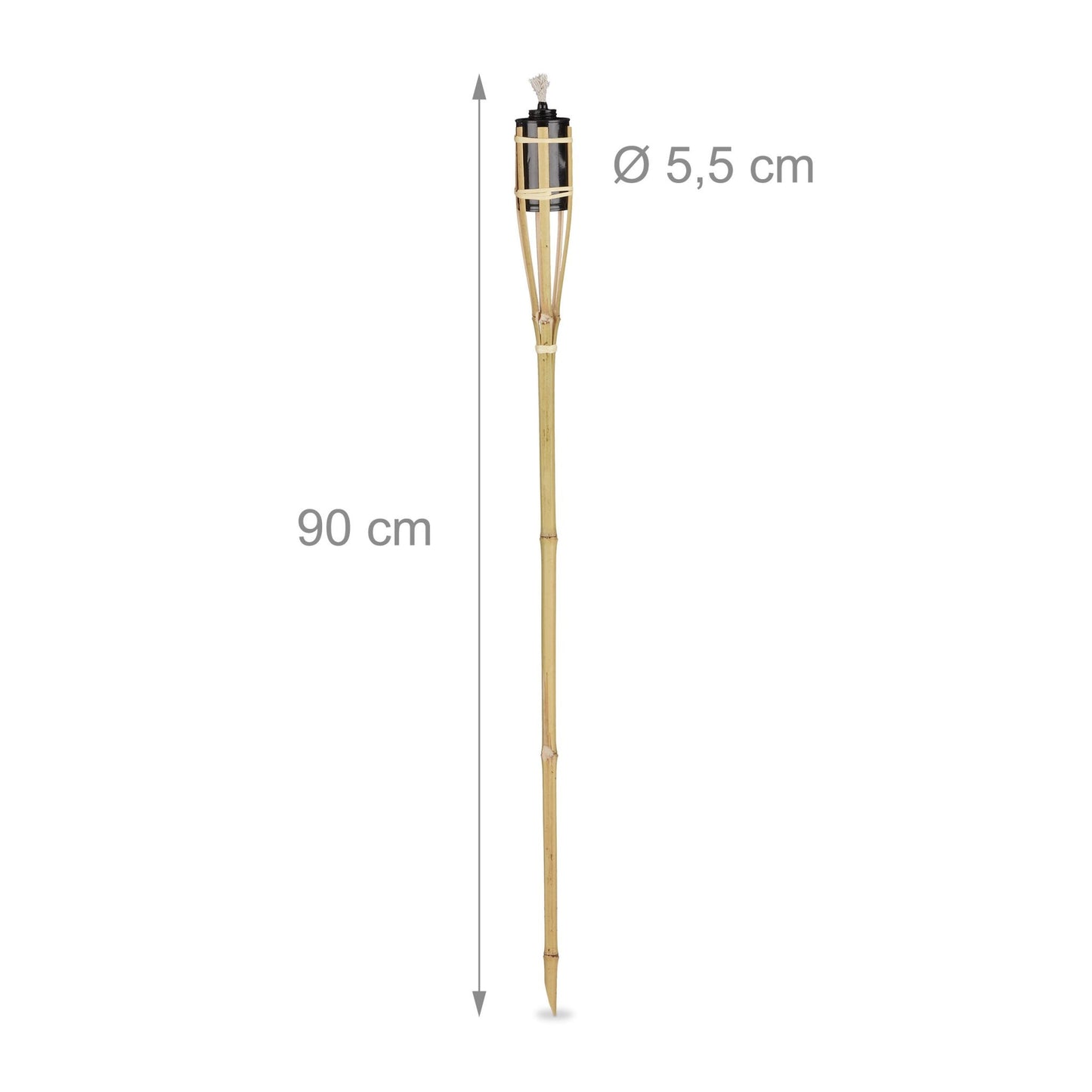 Bamboo torches set of 10