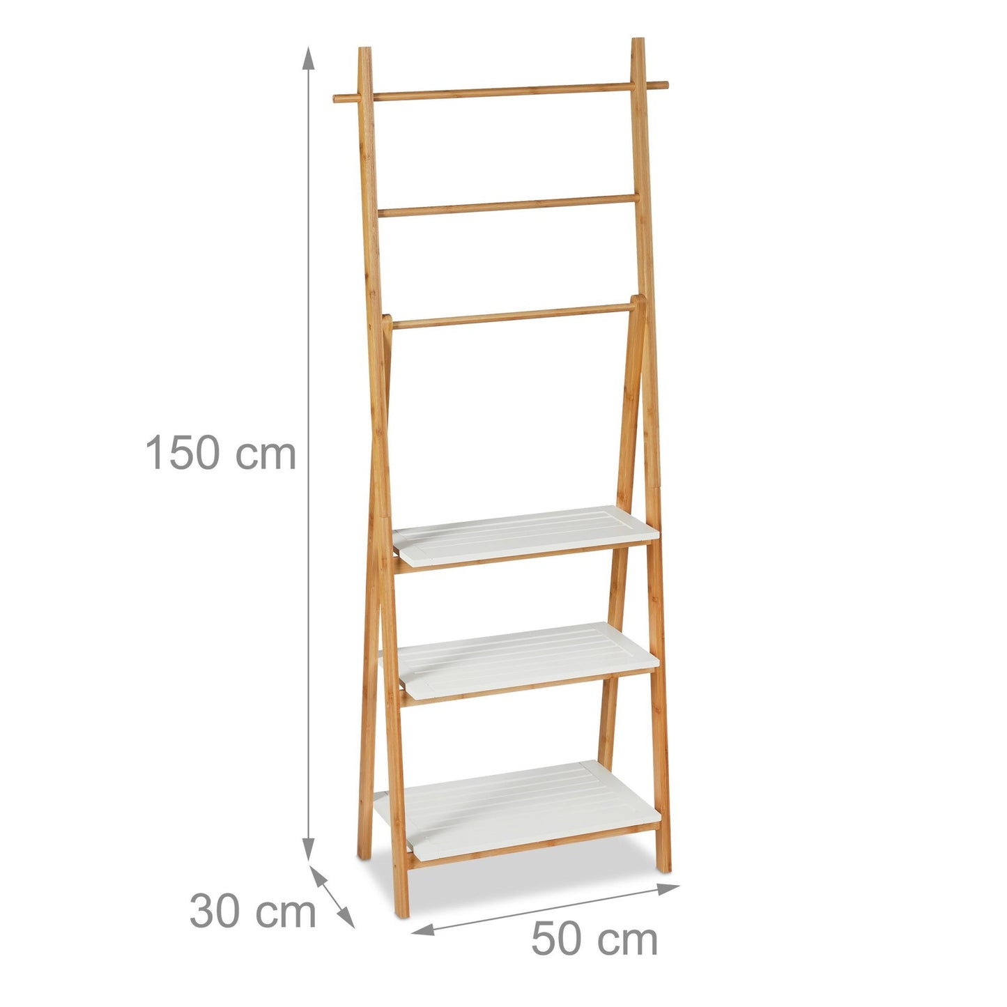 Bamboo towel rack