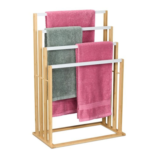 Bamboo towel rail