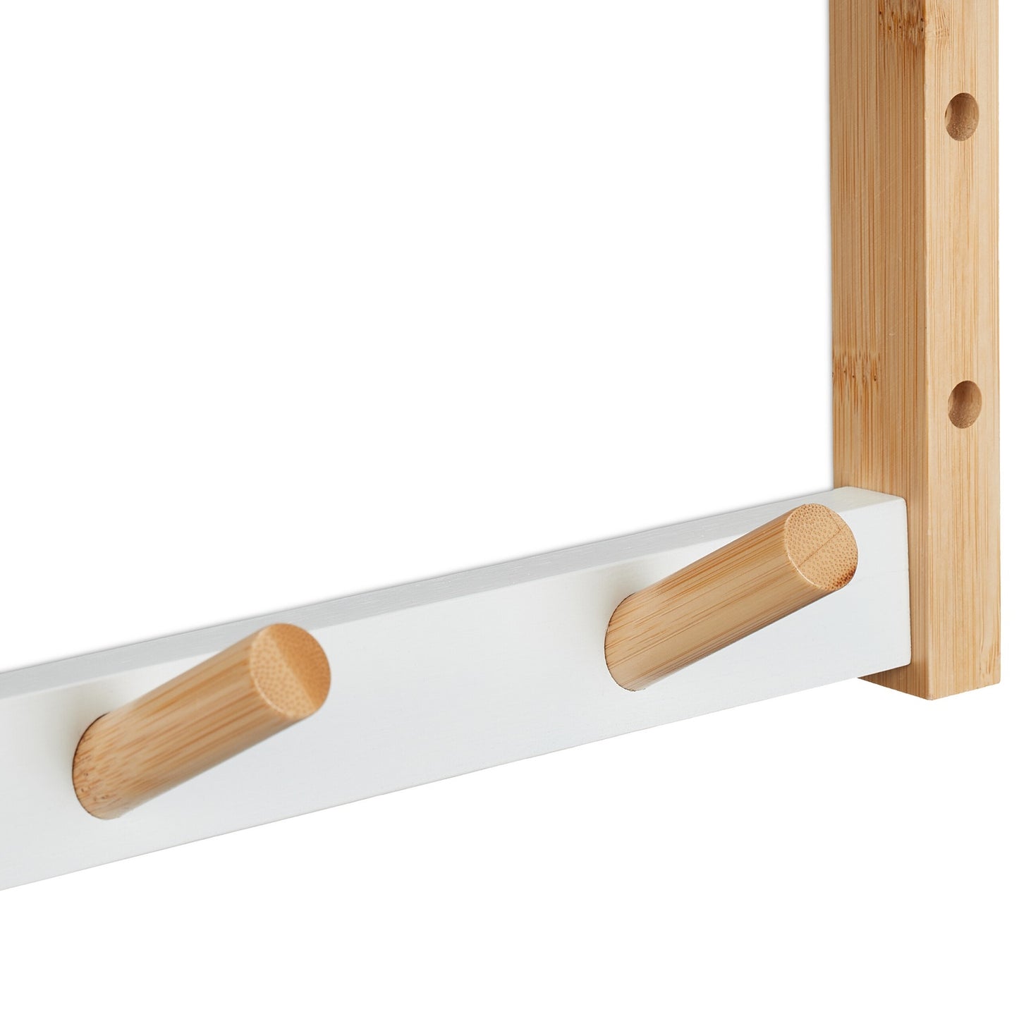 Bamboo towel rail for the wall