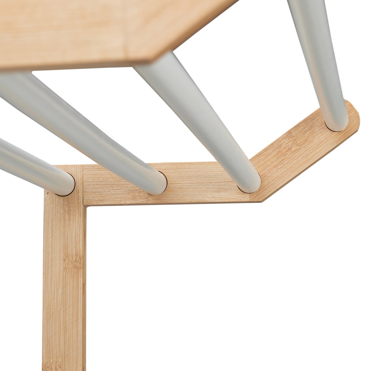 Bamboo towel rail for the wall
