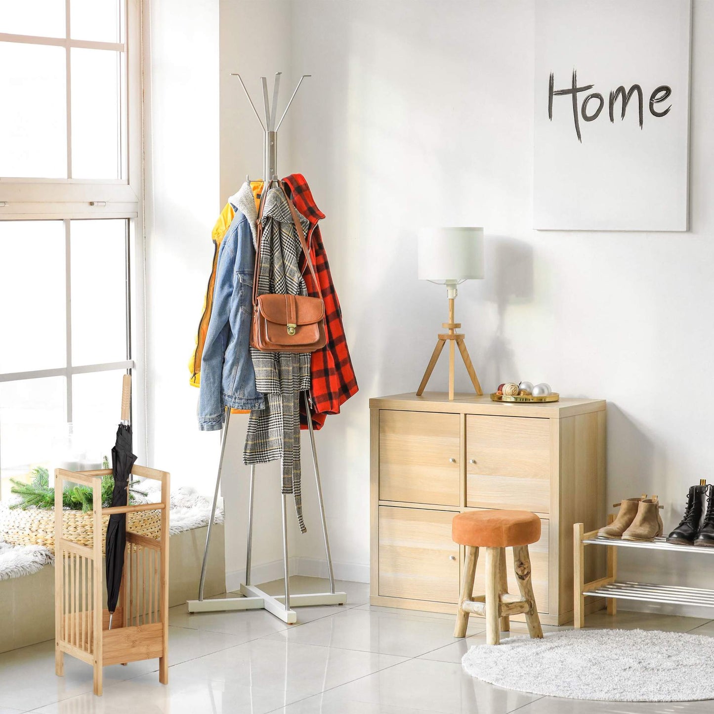 Bamboo umbrella stand