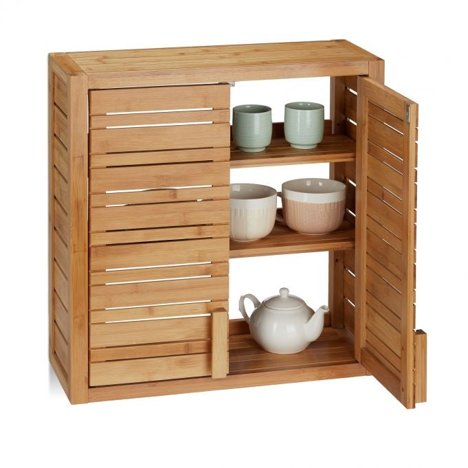 Bamboo wall cabinet