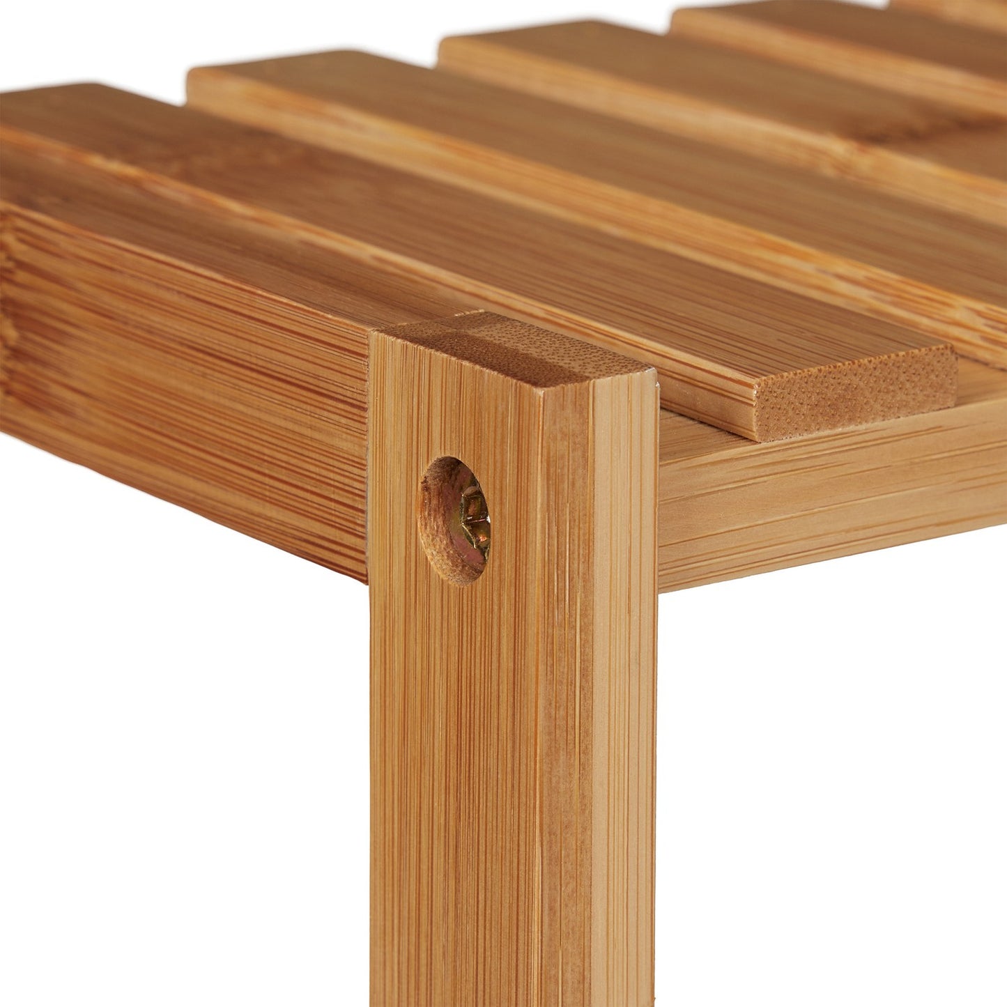 Bamboo wall shelf