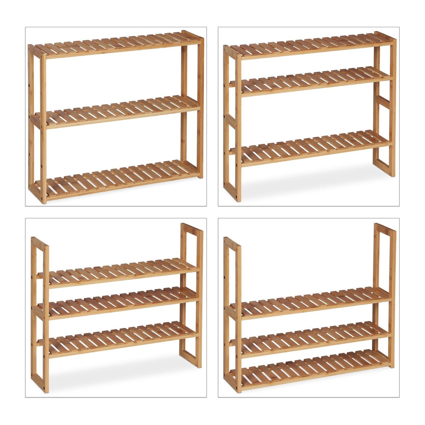 Bamboo wall shelf