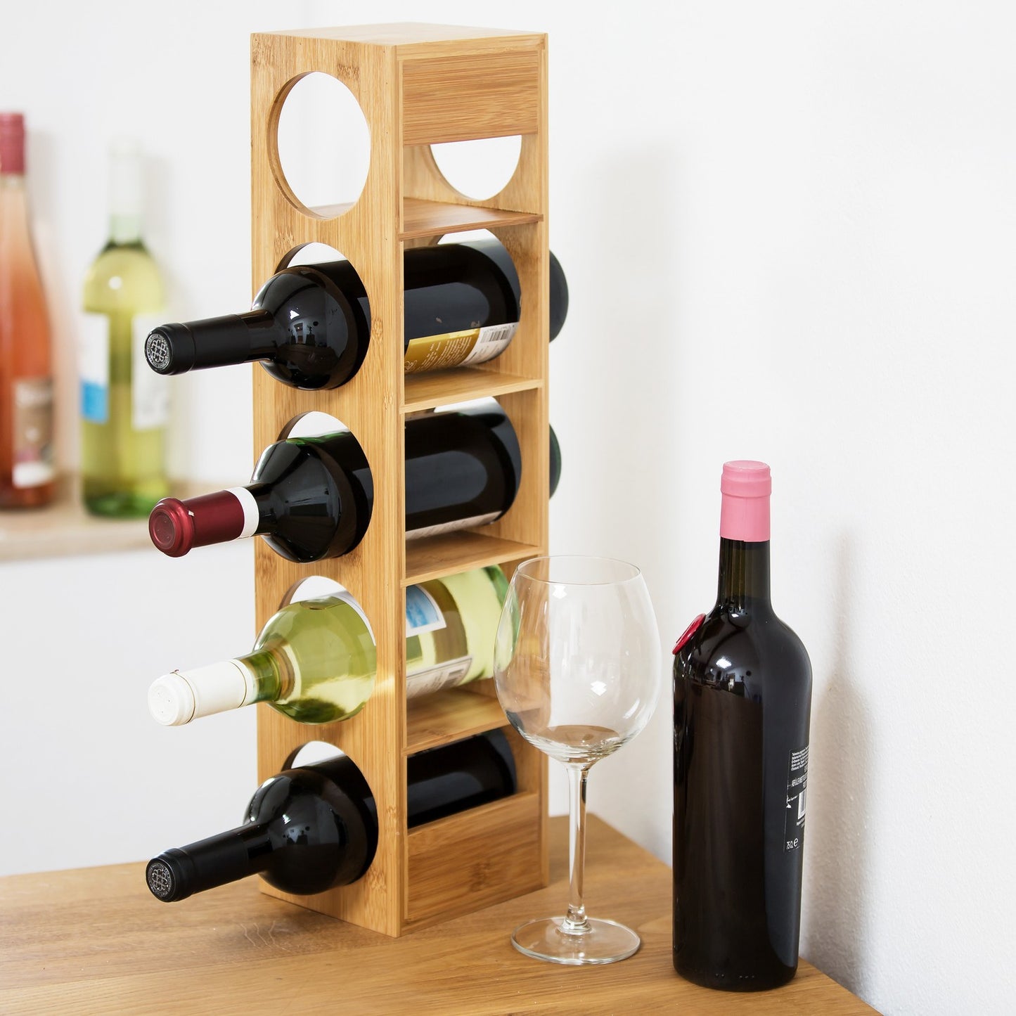 Bamboo wine rack