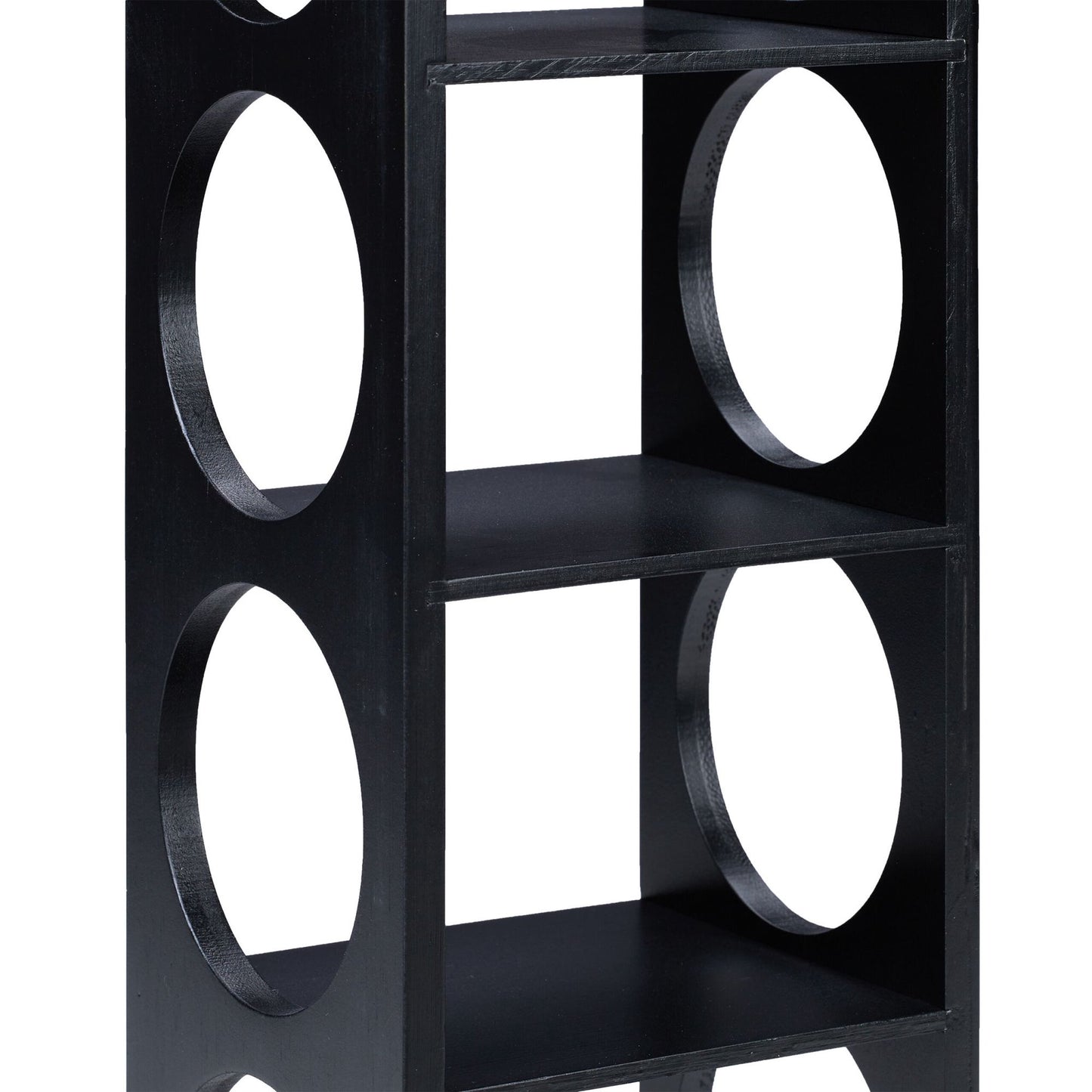 Bamboo wine rack, black
