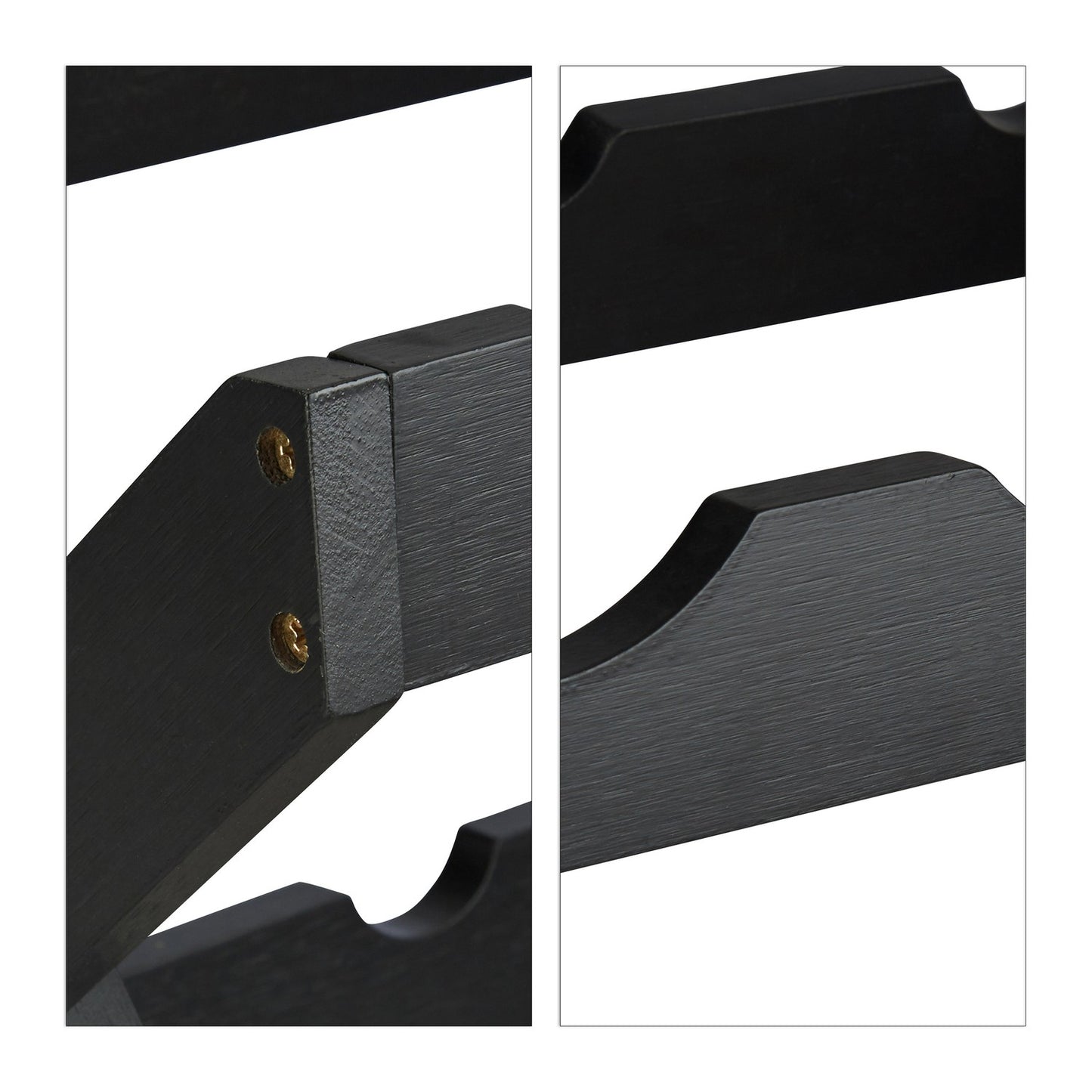 Bamboo wine rack black