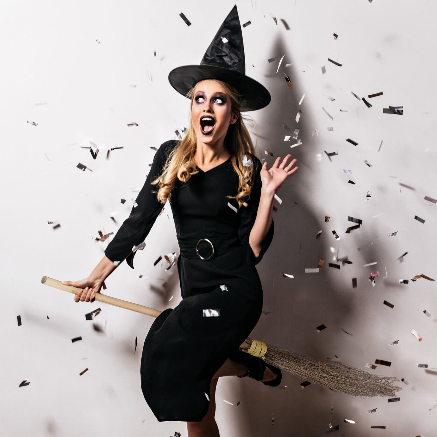 Bamboo witch's broom set of 2