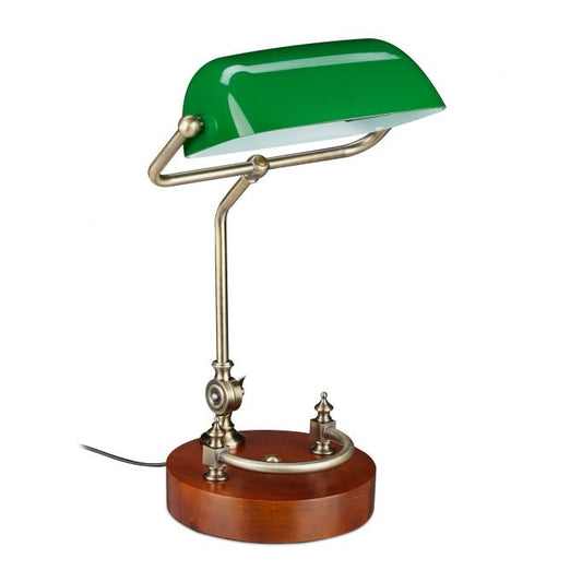 Banker lamp with green screen