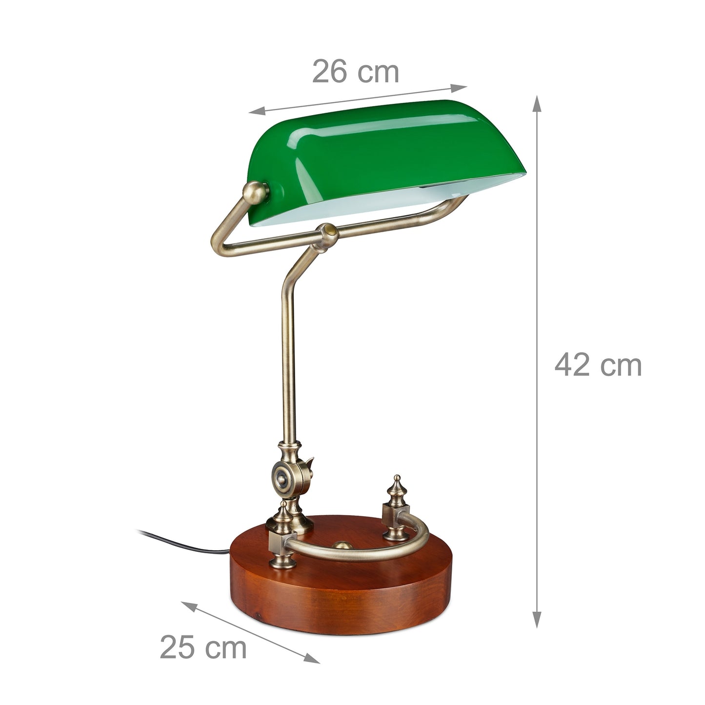 Banker lamp with green screen