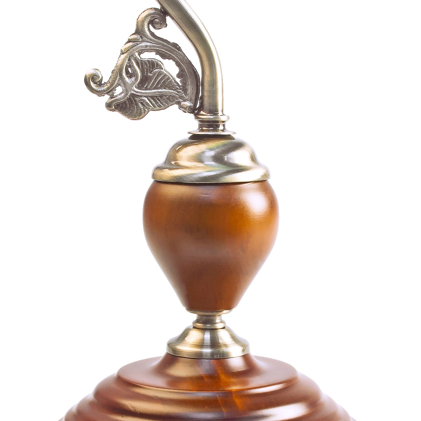 Banker's lamp JONES with wooden base
