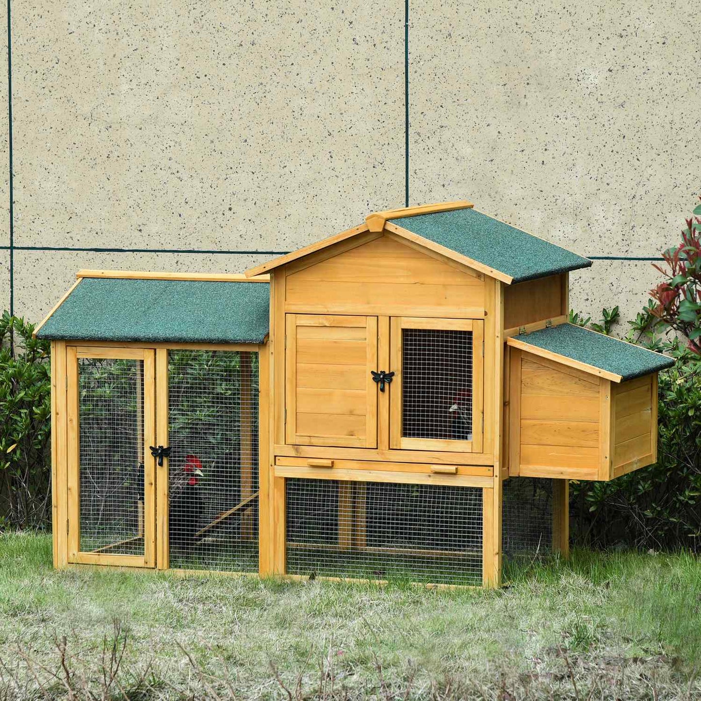 Bantam Chicken Coop, Spruce Wood, Window & Nesting Box