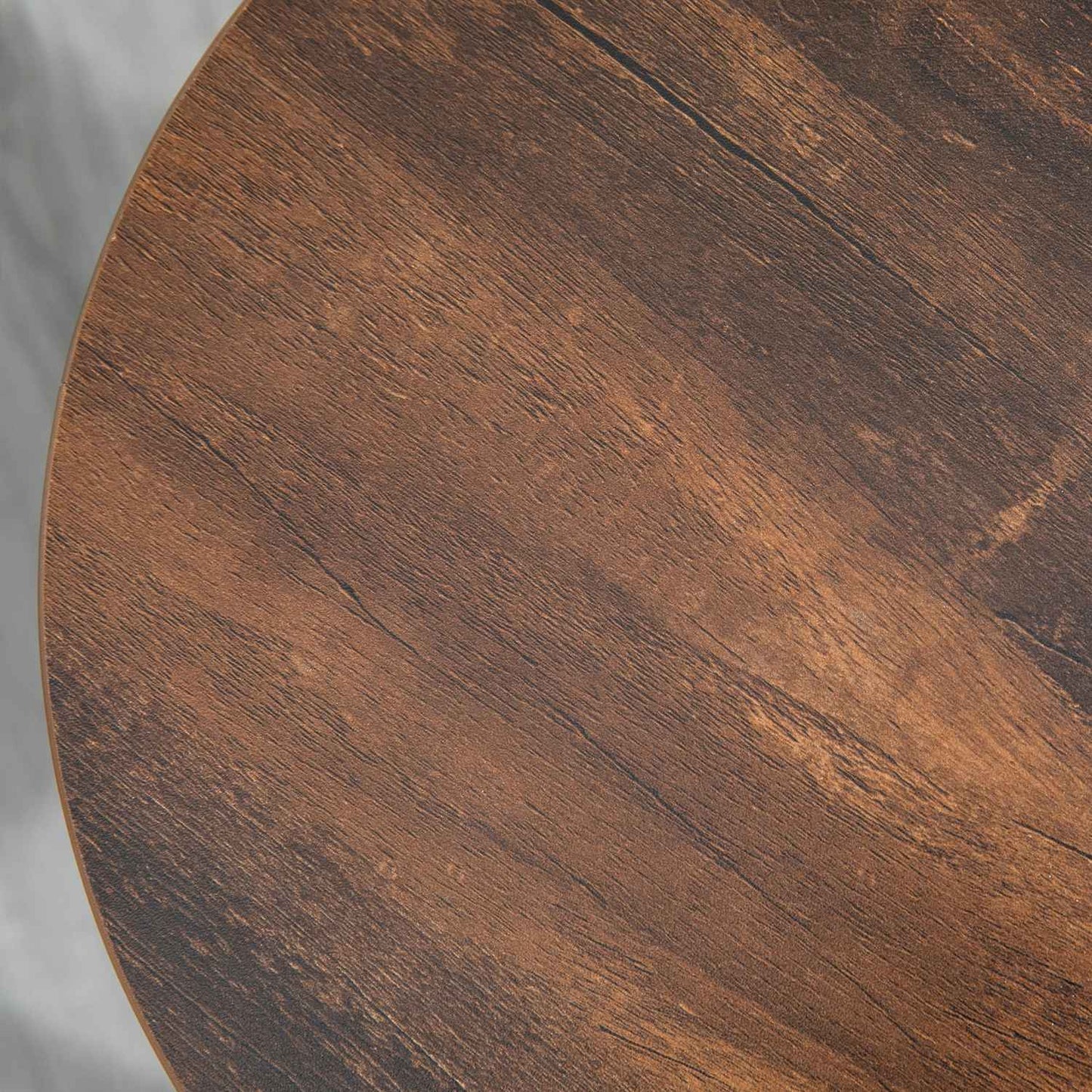 Bar stools, set of 2 - Rustic brown, industrial steel frame