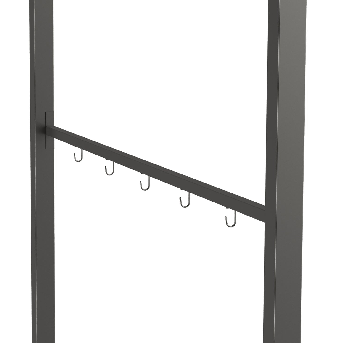 Grill roof with UV-resistant rain cover, beige steel frame