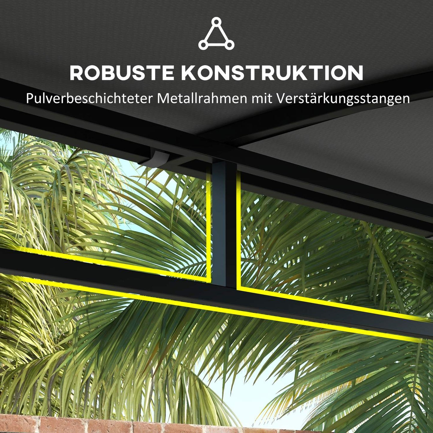 Water-resistant barbecue pavilion, curved roof, 215x150x220 cm, dark gray