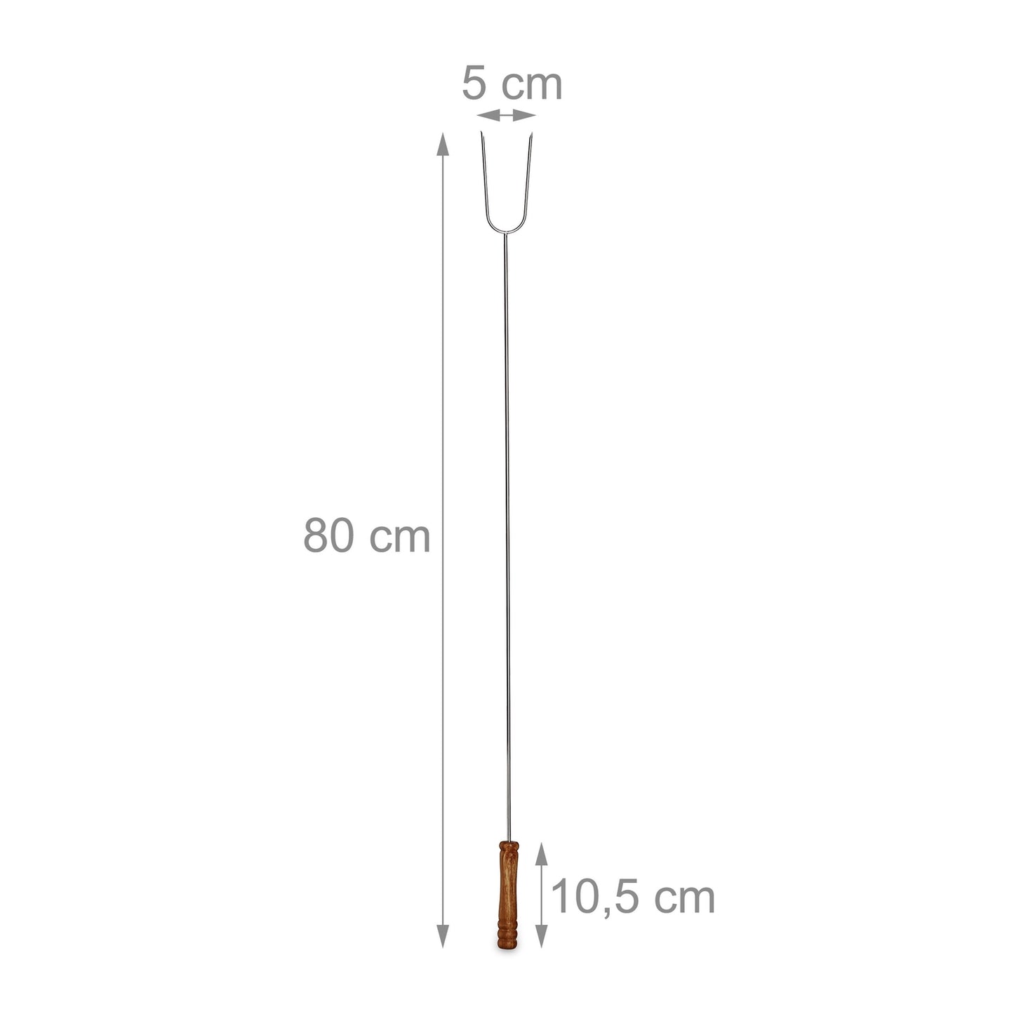 Barbecue skewers extra long set of 6