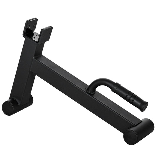 Deadlift Barbell Jack with Non-Slip Grip, Steel, Black