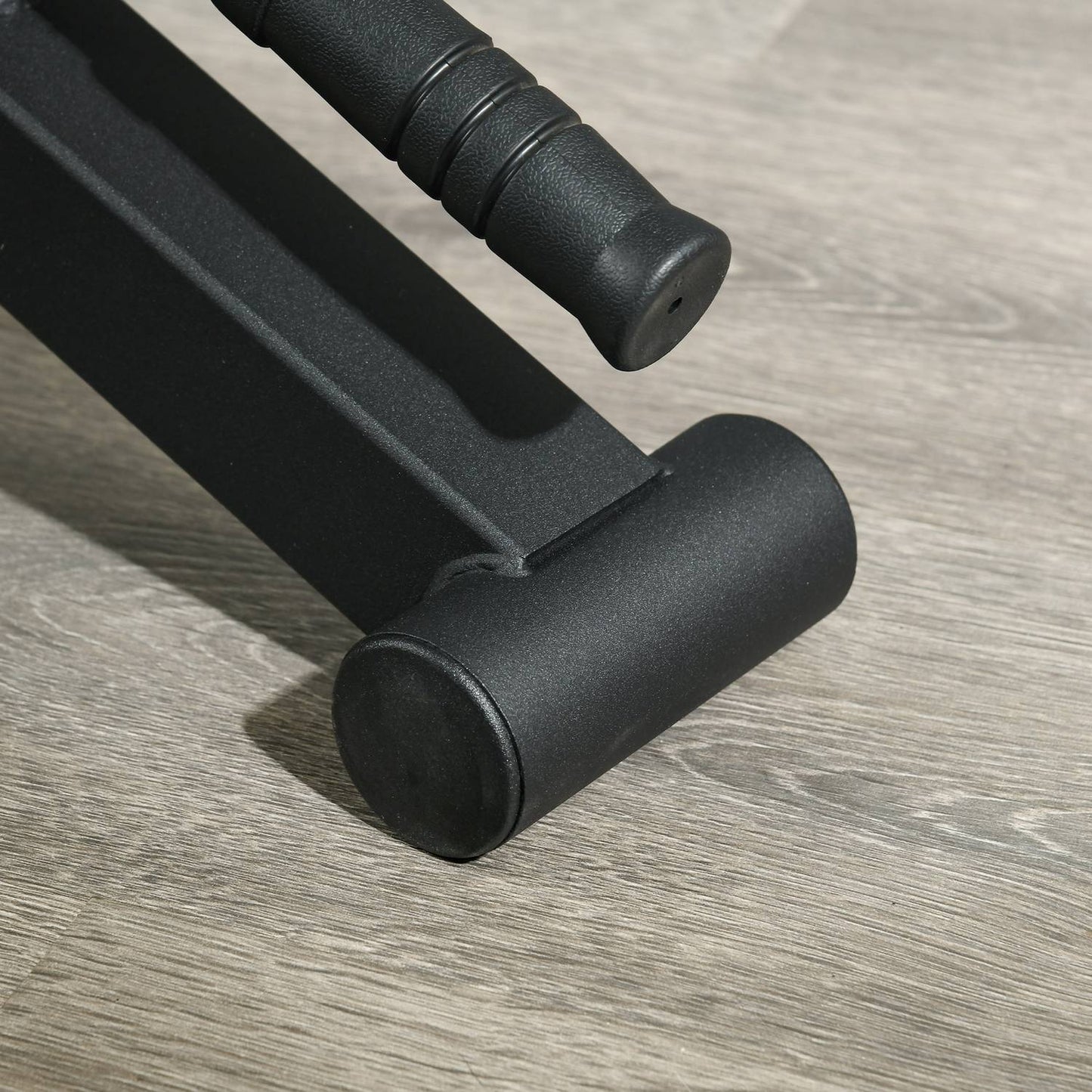 Deadlift Barbell Jack with Non-Slip Grip, Steel, Black