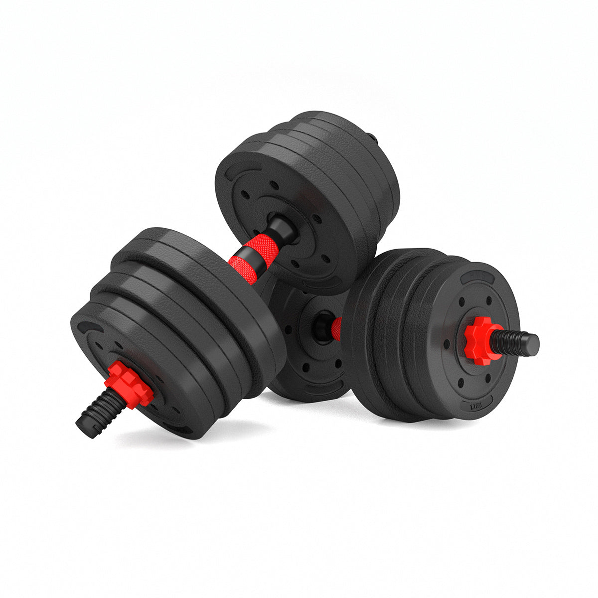 Barbell and Dumbbells Set, 20 kg, Composite Material
