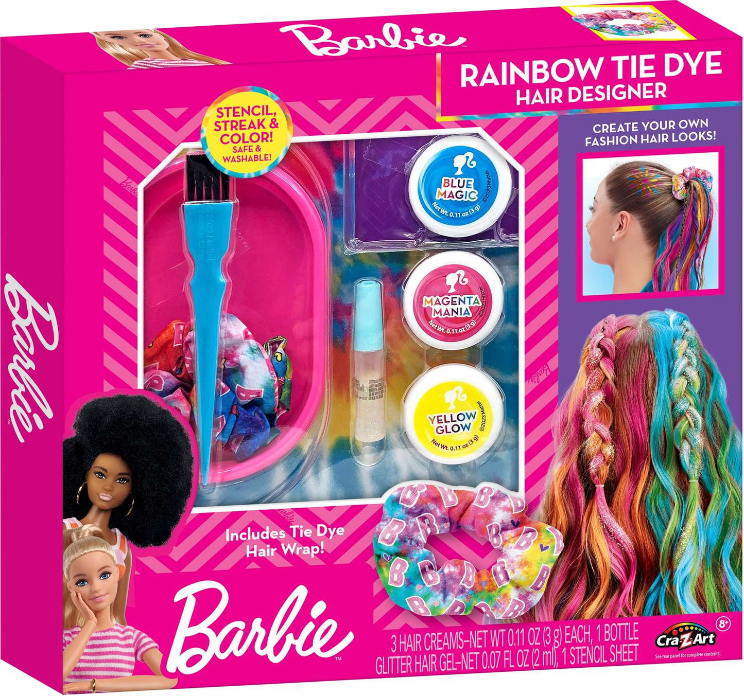 Barbie Hair Designer Set Rainbow Tie-Dye
