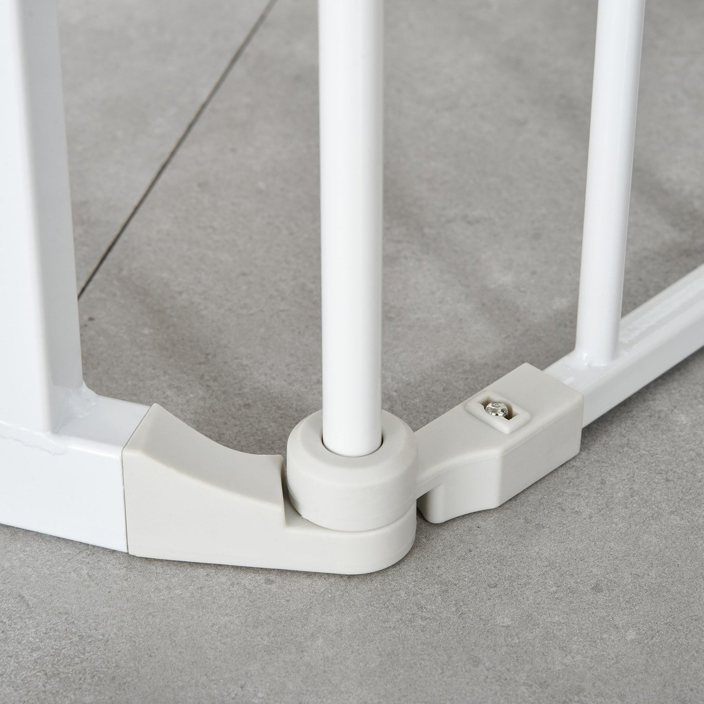 Dog Barrier Gate – Metal & Plastic, 180x74.5 cm, White