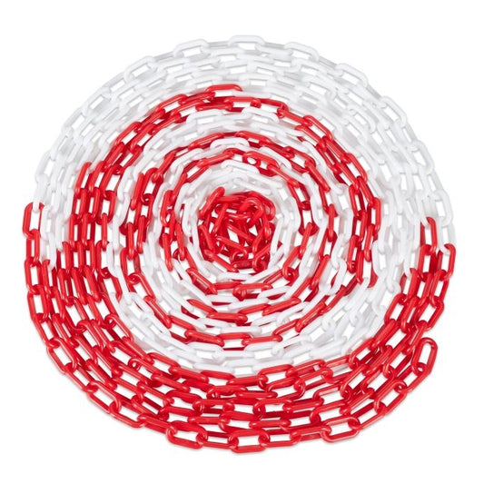 Barrier chain in red and white