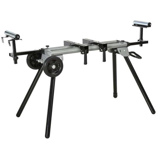 Cross-cut saw base frame with side extension, 123.5-245 cm