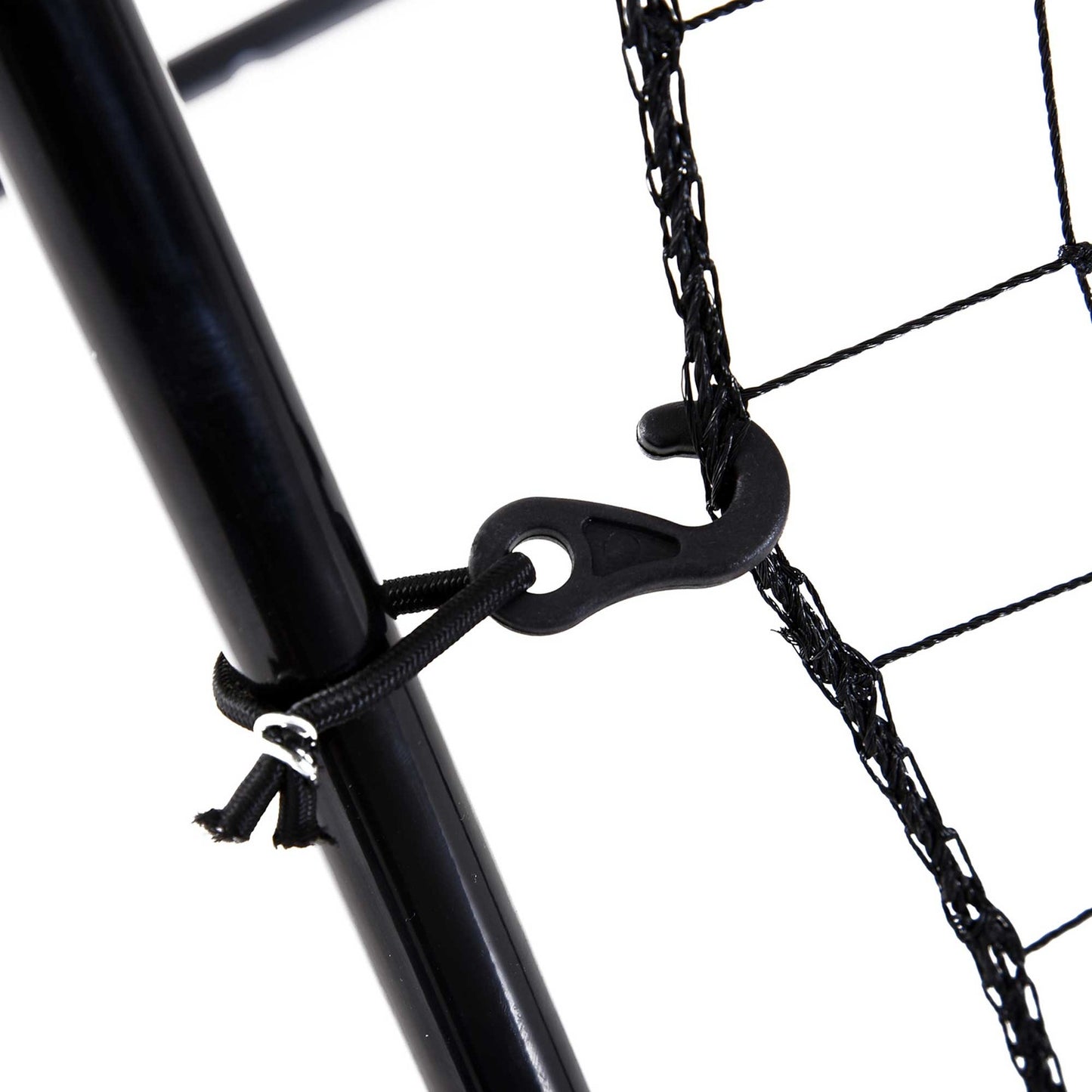 Baseball Rebounder Net, Portable Black Metal, 123 x 174 cm