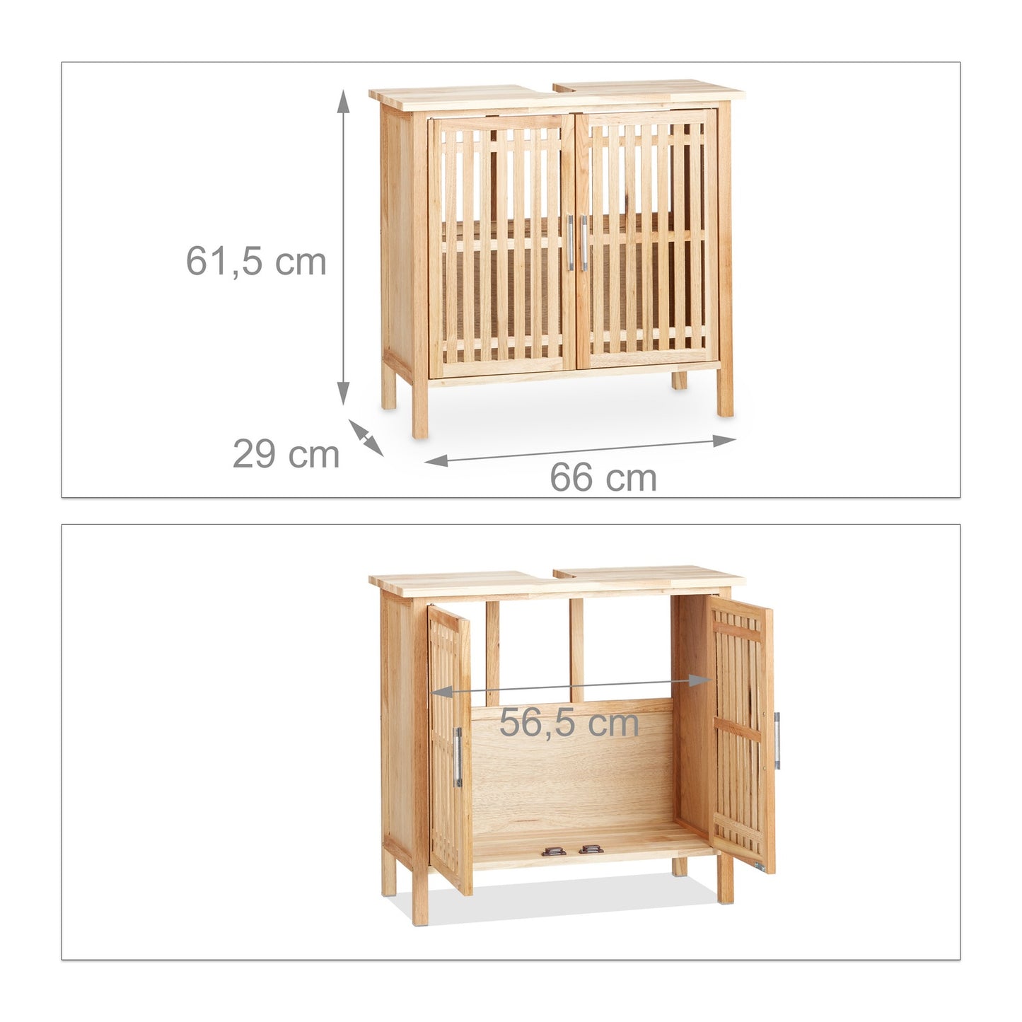 Base cabinet for standing washbasin