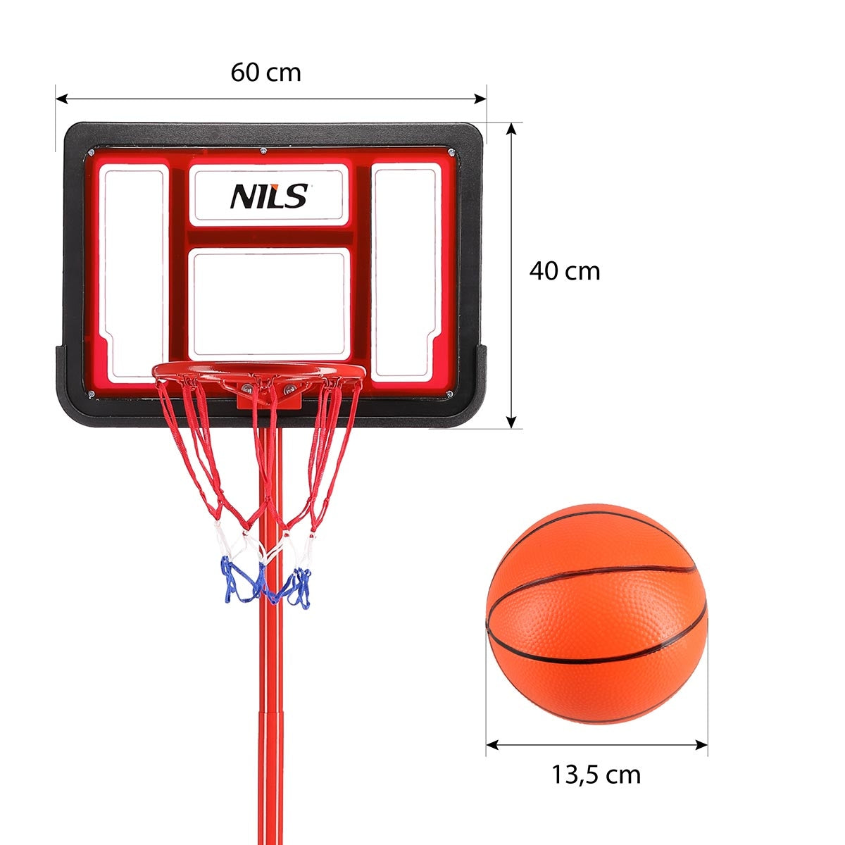 Basketball Hoop, Adjustable Height, Indoor/Outdoor Use