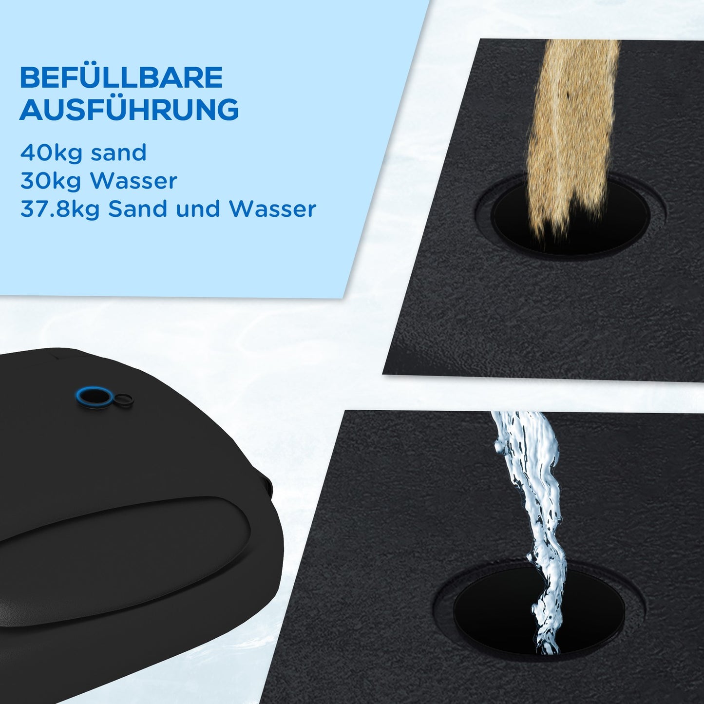 Adjustable stand for basketball hoop, 221-282 cm, crack-proof backboard