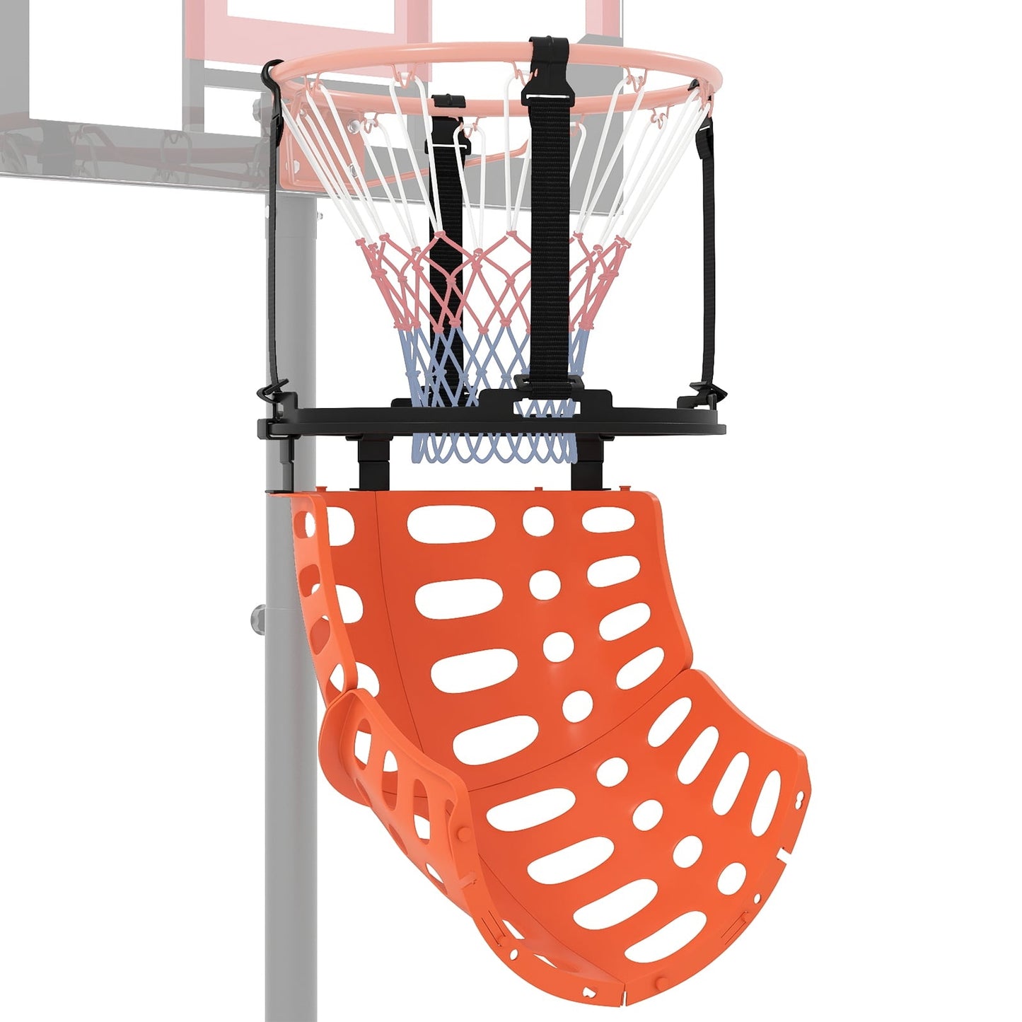 Basketball Return Attachment, 360 Rotating Rebounder
