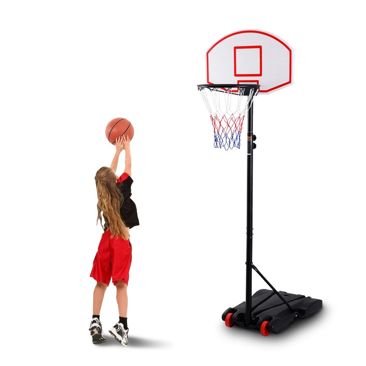 Basketball stand mobile basketball hoop with stand height adjustable