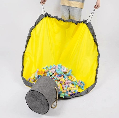 Basket for toys/blocks with mat Kruzzel 19556