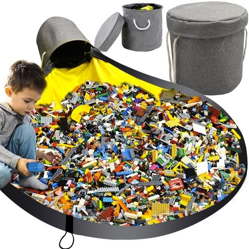 Basket for toys/blocks with mat Kruzzel 19556