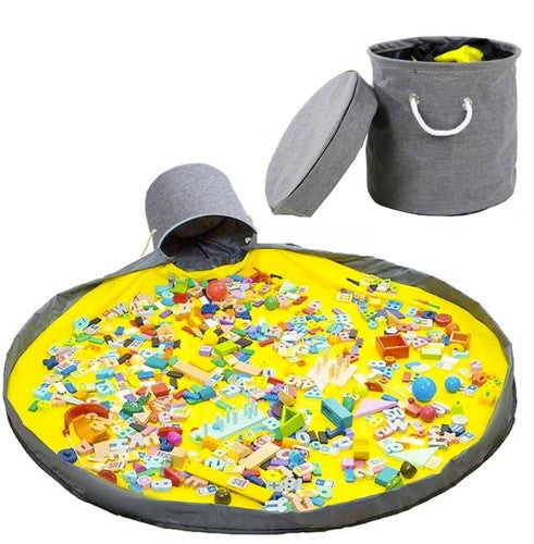 Basket for toys/blocks with mat Kruzzel 19556