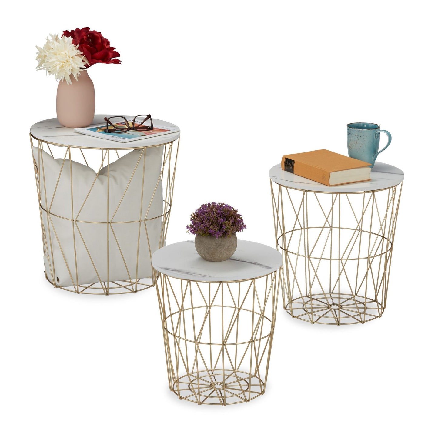Basket table set of 3