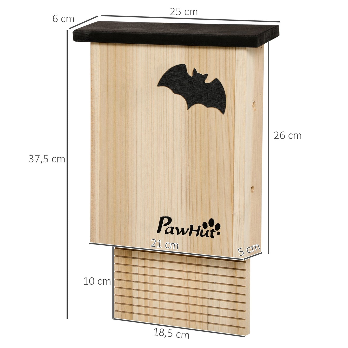 Bat House Set of 3 - Natural Spruce, All Season Use