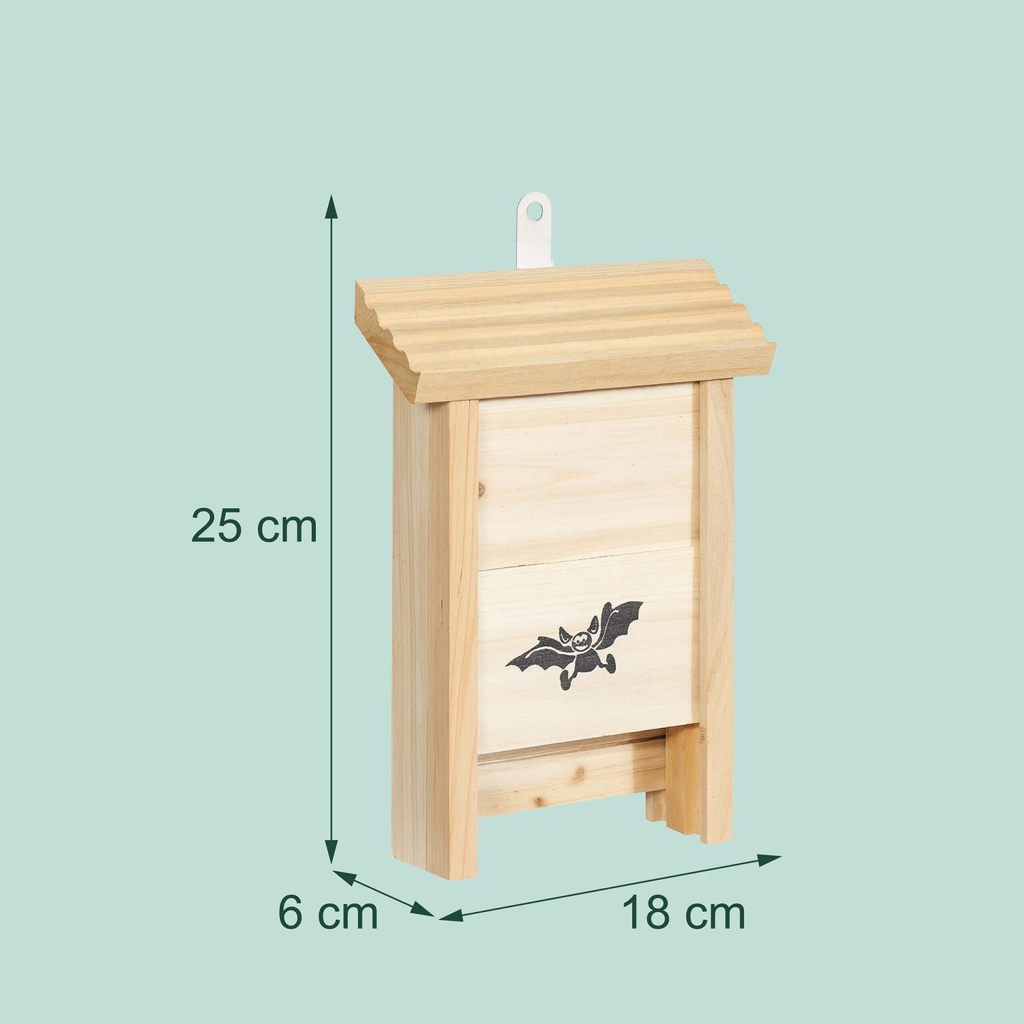 Bat Boxes 2-Pack, Wooden, Grooved Interior