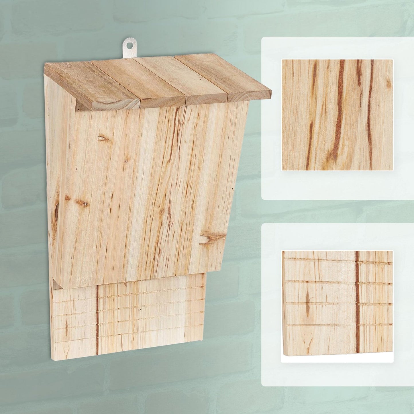 Bat Boxes, Wooden, 2-Pack, Nature Conservation