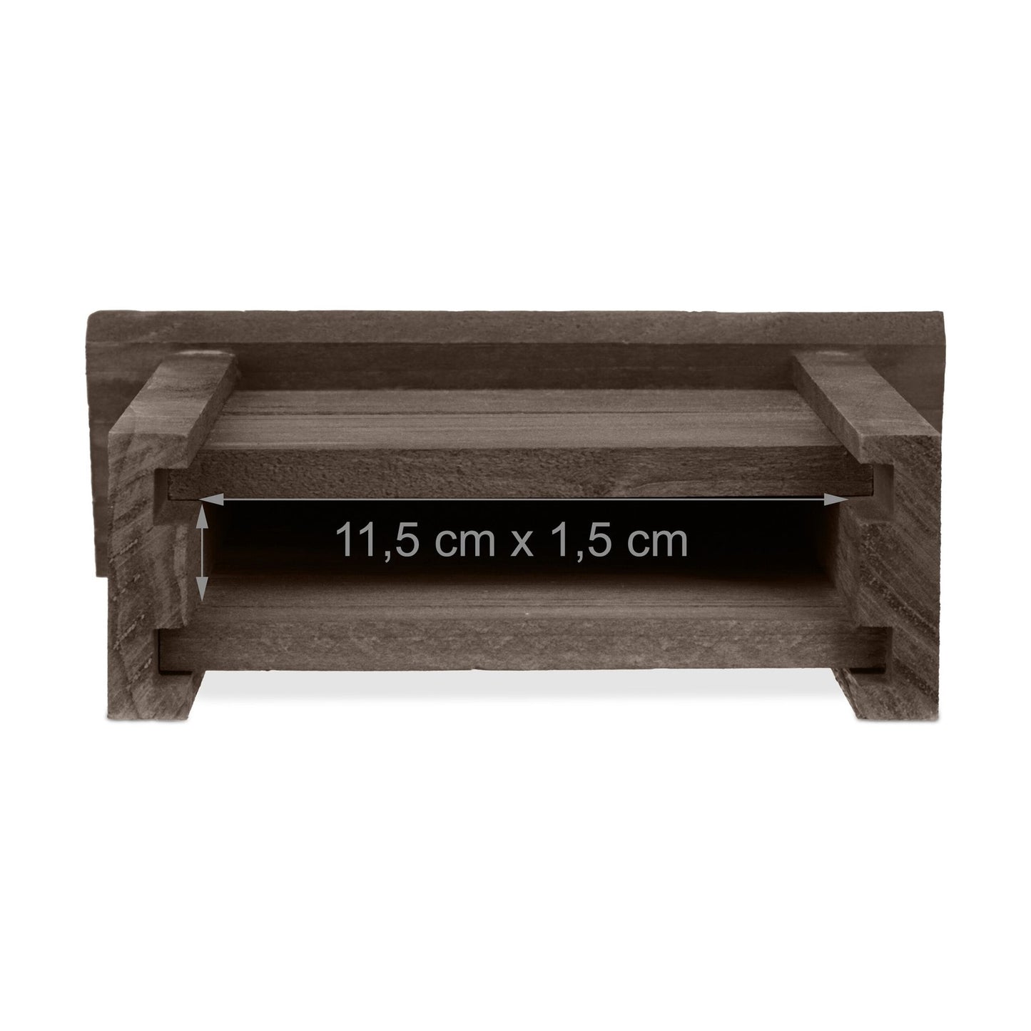 Bat box in brown wood