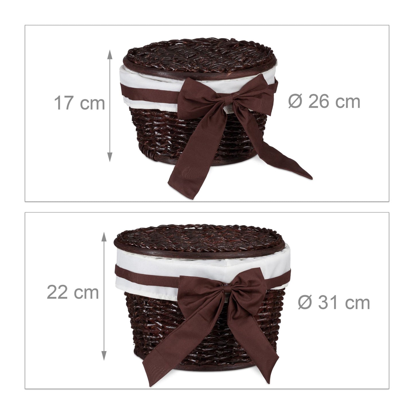 Bath basket set of 2