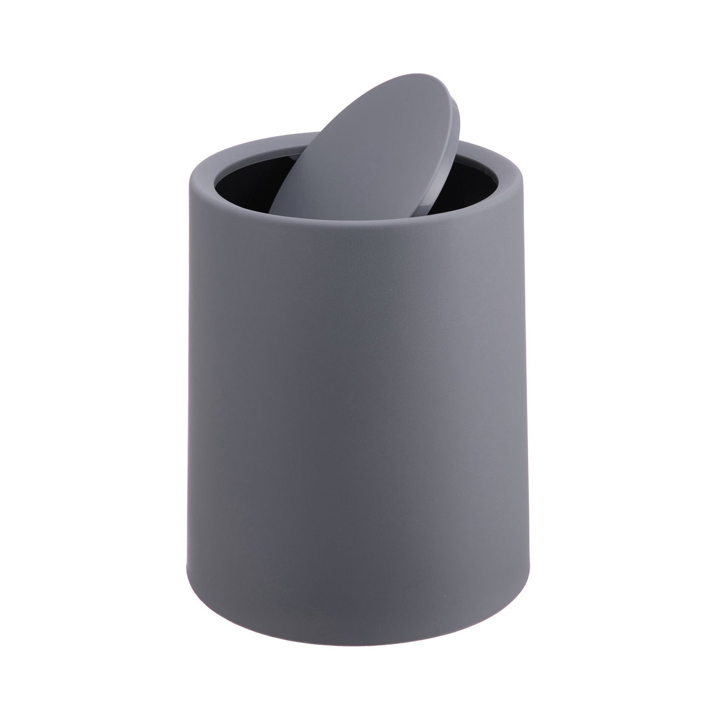 Bathroom Bin with Swing Lid, 6L Plastic