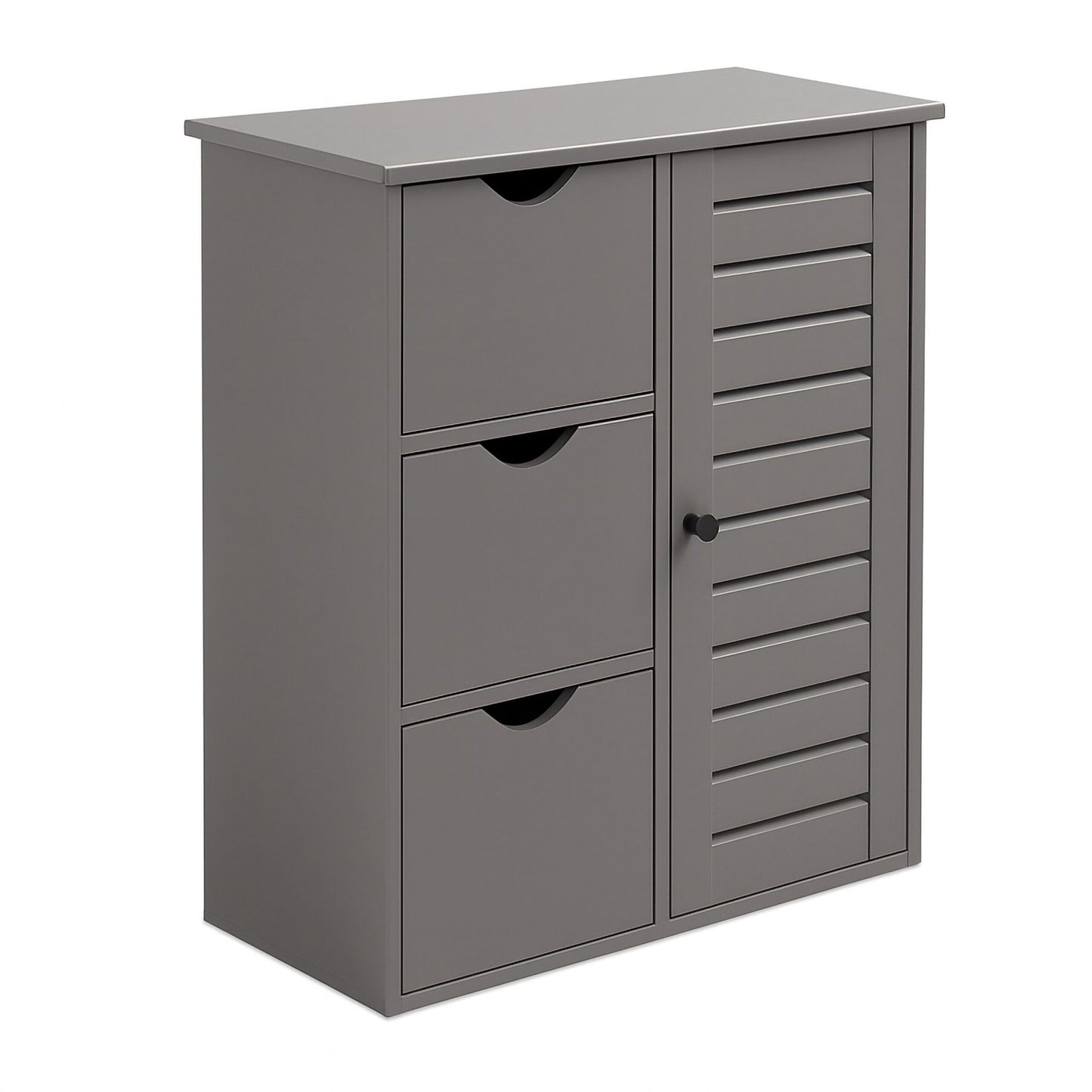Bathroom Cabinet with 3 Drawers and Adjustable Shelves