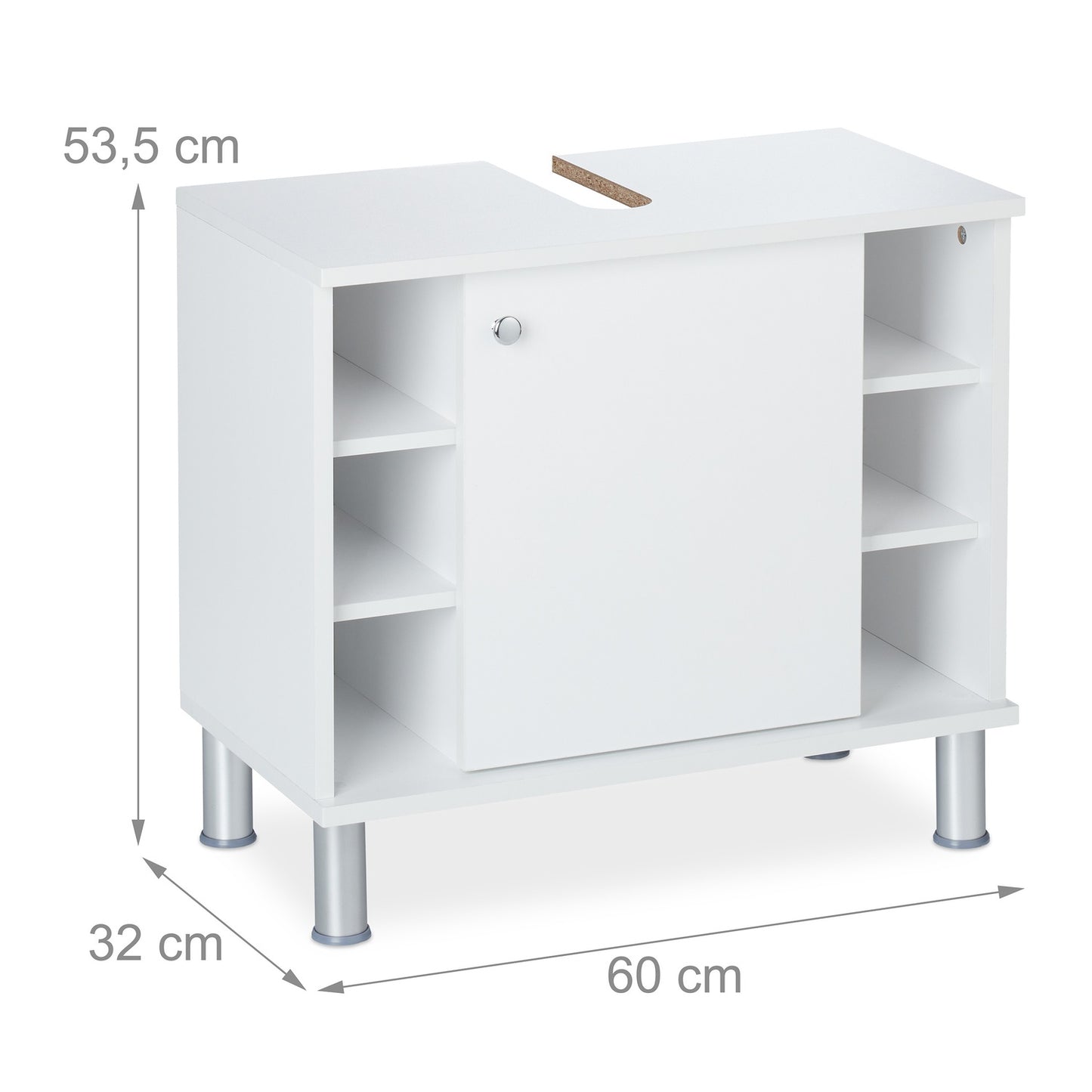 Bathroom Cabinet with Door and Shelves