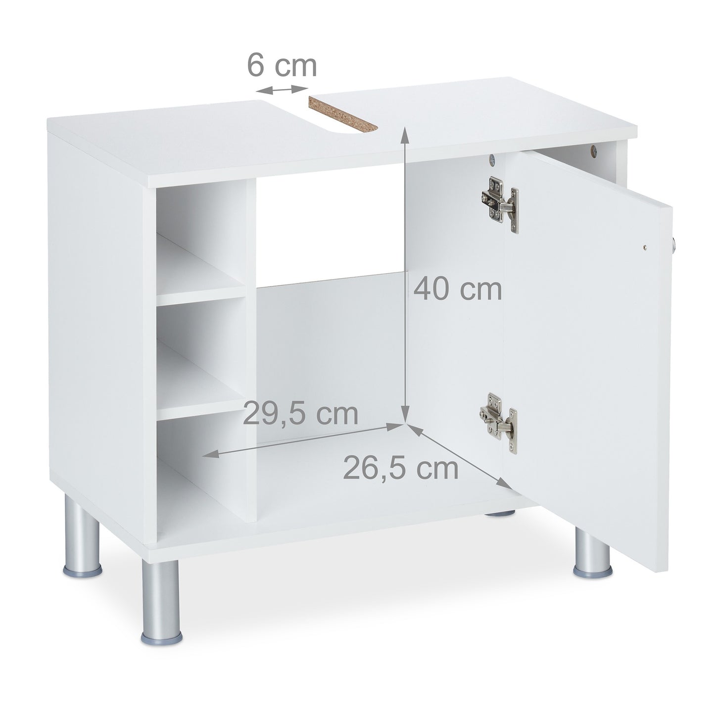 Bathroom Cabinet with Door and Shelves