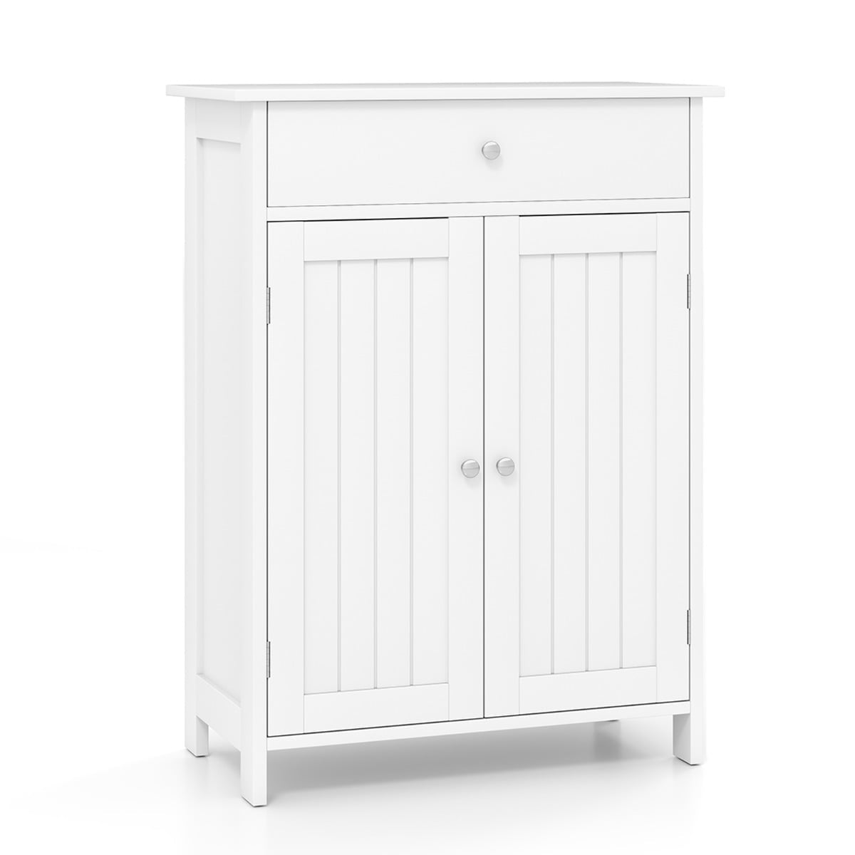 Bathroom Cabinet with Drawer, 2 Doors, Adjustable Shelf