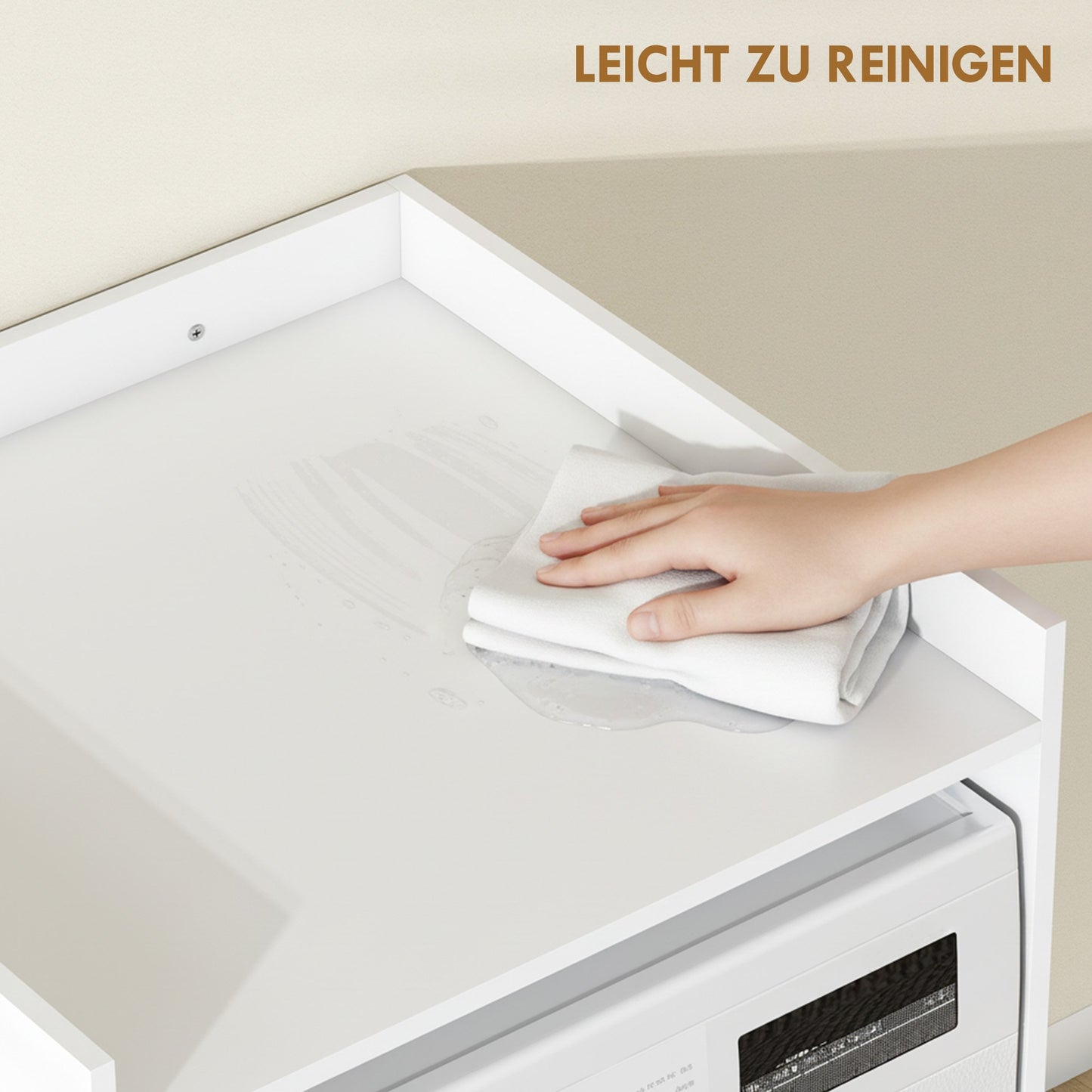 Bathroom Cabinet with Open Shelf, White, 64 x 60 x 97.5 cm