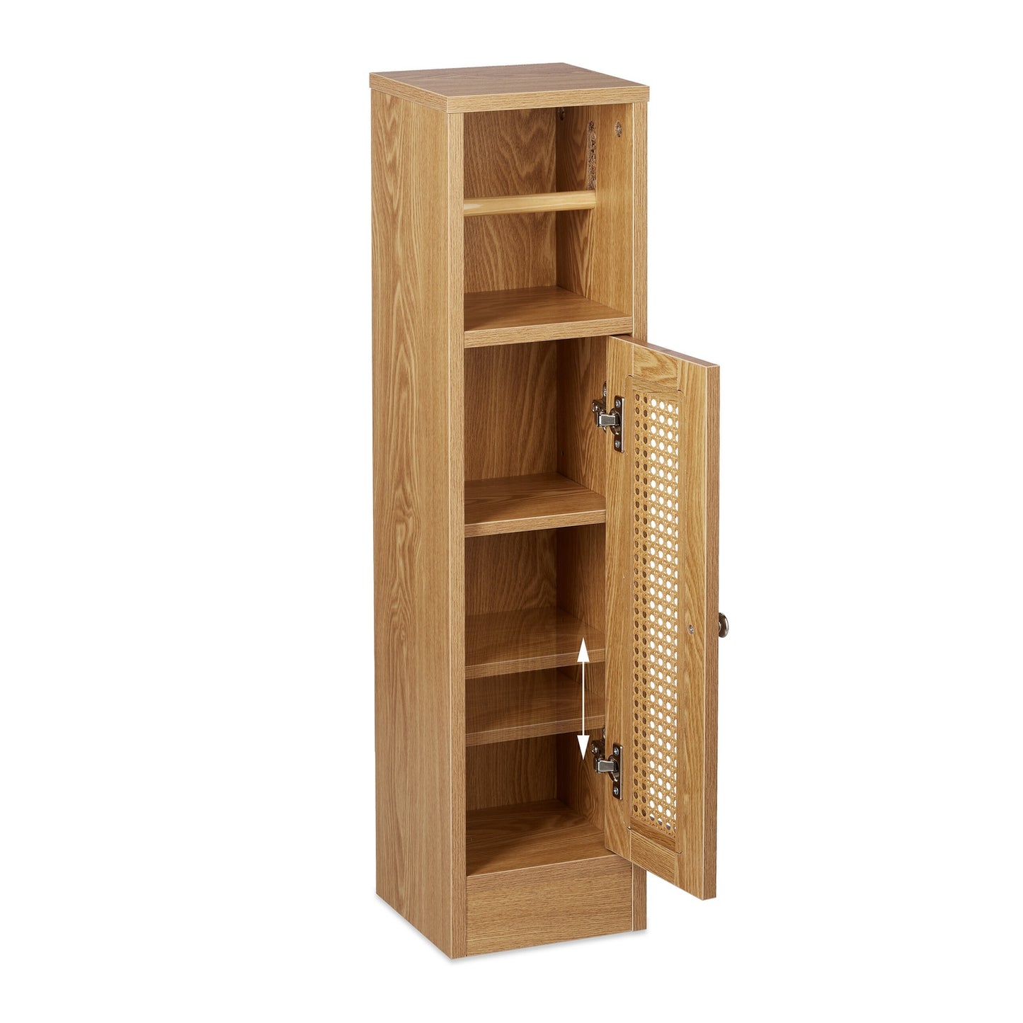 Bathroom Cabinet with Storage and Toilet Roll Holder